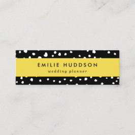 Dalmatiner Punkte, Dalmatiner Spots, Schwarz und W Mini Visitenkarte