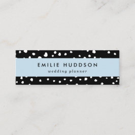 Dalmatiner Punkte, Dalmatiner Spots, Schwarz und W Mini Visitenkarte