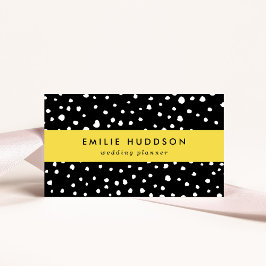 Dalmatiner Punkte, Dalmatiner Spots, Schwarz und W Visitenkarte