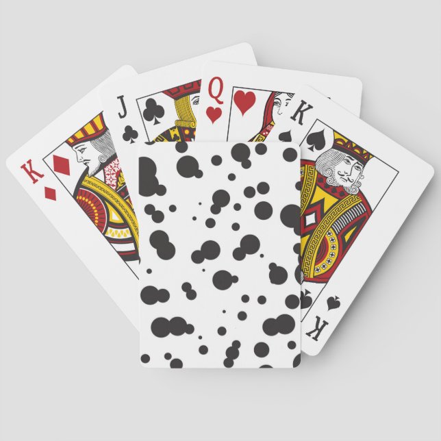 Dalmatiner Punkte Muster Spielkarten (Rückseite)