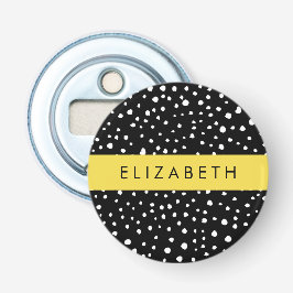 Dalmatiner Punkte, Punkte, schwarz und weiß, Ihr N Flaschenöffner