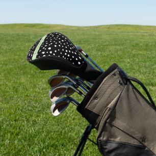Dalmatiner Punkte, Punkte, schwarz und weiß, Ihr N Golf Headcover