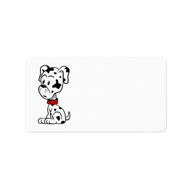 Dalmatiner Puppy Adressaufkleber (Vorne)