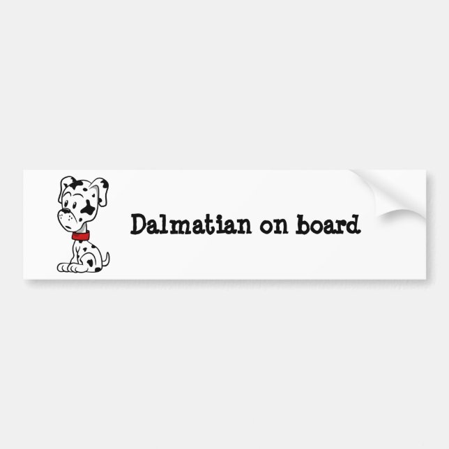 Dalmatiner Puppy Autoaufkleber (Vorne)