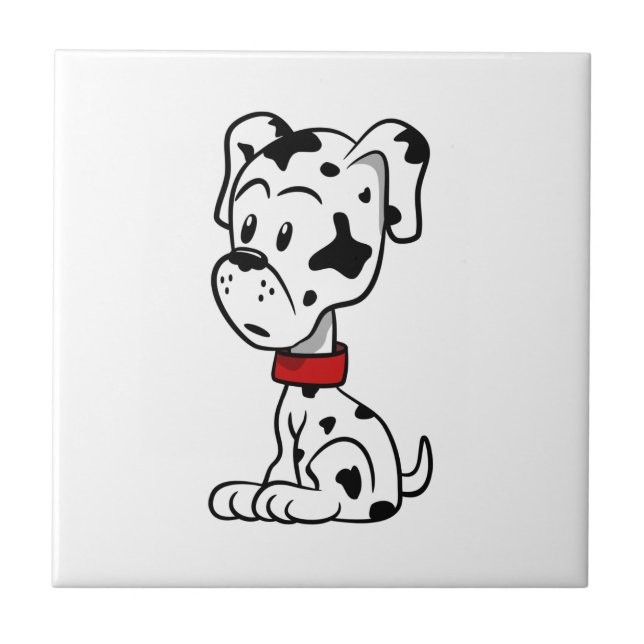 Dalmatiner Puppy Fliese (Vorderseite)
