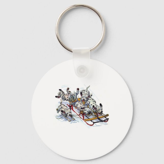 Dalmatiner-Pups Schlüsselanhänger (Vorderseite)