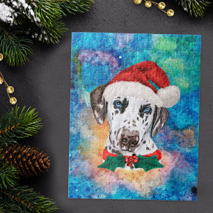 Dalmatiner-Rasse-Hund-Weihnachten Puzzle
