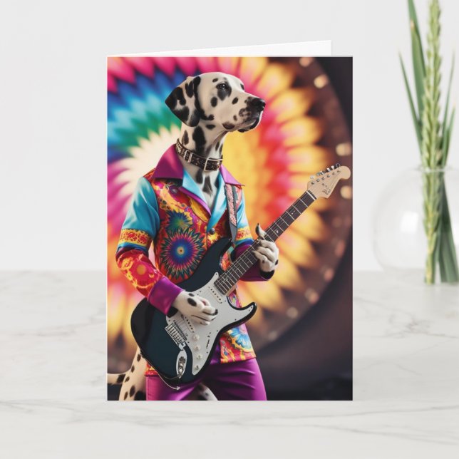Dalmatiner Rock Star Card Karte (Vorderseite)