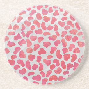 Dalmatiner Rosa und Weiß Getränkeuntersetzer