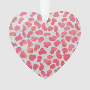 Dalmatiner Rosa und Weiß Ornament
