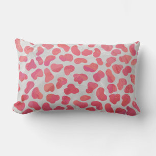 Dalmatiner Rosa und Weiß Print Lendenkissen