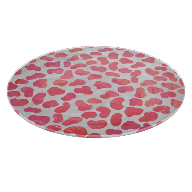 Dalmatiner Rosa und Weiß Schneidebrett (Ecke)