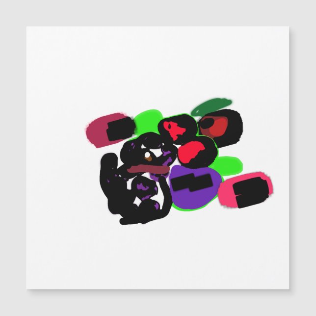 Dalmatiner Rosen stylen  Magnetkarte (Vorderseite)