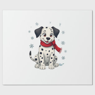 Dalmatiner Schneefun Geschenkpapier