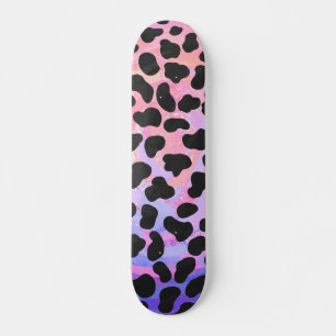 Dalmatiner Schwarz/Rosa Skateboard