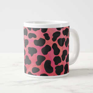 Dalmatiner Schwarz-Rot-Druck Jumbo-Tasse