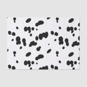 Dalmatiner Schwarz-Weiß-Spotty-Dog-Fur Seidenpapier