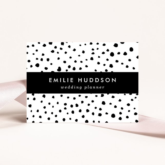 Dalmatiner-Spots, Dalmatiner-Punkte, Schwarz und W Visitenkarte (Von Creator hochgeladen)