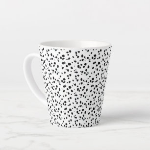 Dalmatiner-Spots Druckmuster Schwarz/Weiß Milchtasse