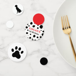 Dalmatiner Spots Geburtstag Konfetti