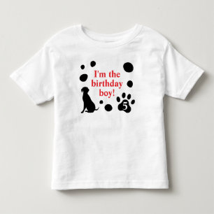 Dalmatiner Spots Geburtstagskinder/Mädchen Kleinkind T-shirt