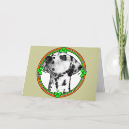 Dalmatiner St Patrick's Day Karte