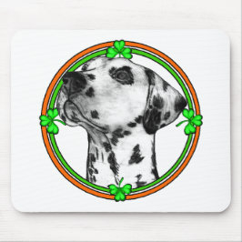 Dalmatiner St Patricks Day Mousepad