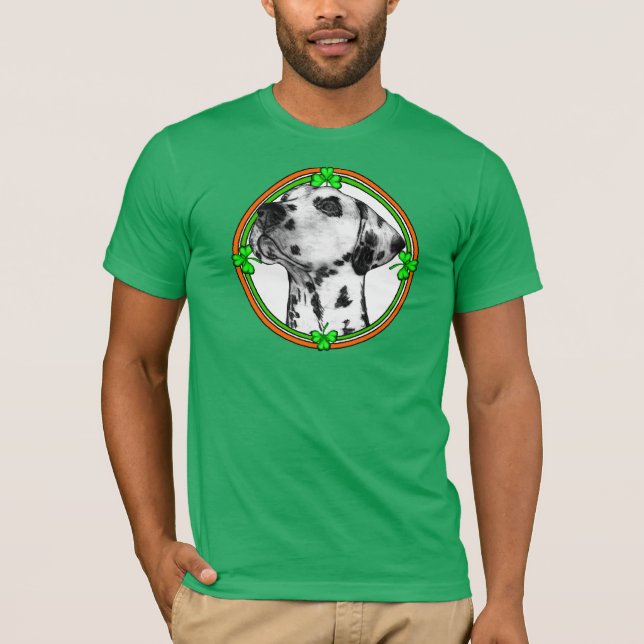 Dalmatiner St Patricks Day T-Shirt (Vorderseite)