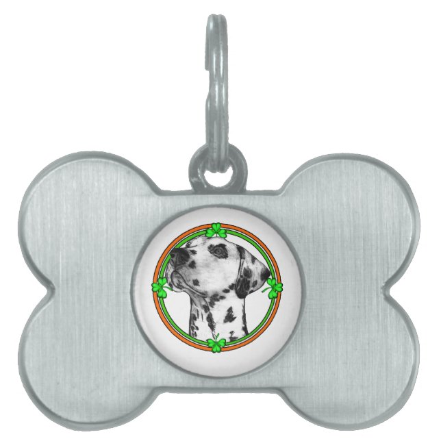 Dalmatiner St Patricks Day Tiermarke (Vorderseite)