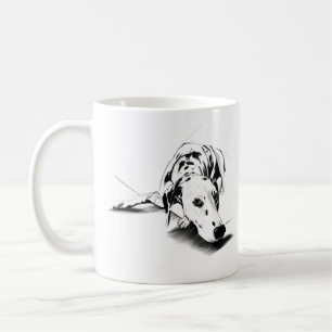 Dalmatiner Tasse – Handgezeichneter gefleckter Hun