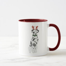 Dalmatiner-Tasse mit Rentier Antler-Headband Tasse