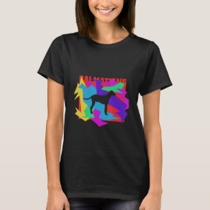 Dalmatiner Tier Mosaik Puzzle T-Shirt
