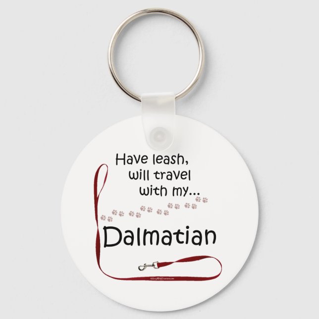 Dalmatiner Travel Leash - Schlüsselanhänger (Vorderseite)