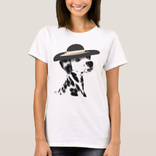 Dalmatiner und Brimmer Black Hat T-Shirt