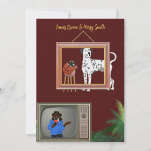 Dalmatiner- und Ladybug-Hochzeit Einladung