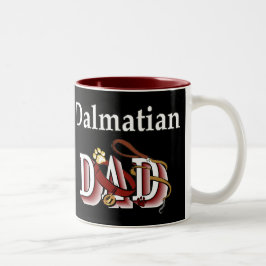 Dalmatiner Vater Geschenke Zweifarbige Tasse