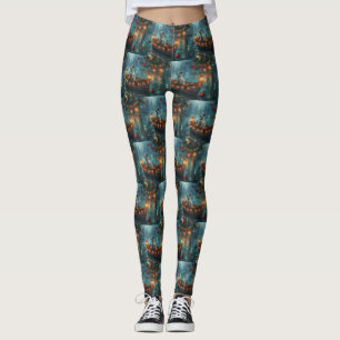 Dalmatiner Weihnachten Feierliche Reise Leggings