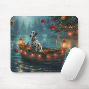 Dalmatiner Weihnachten Feierliche Reise Mousepad