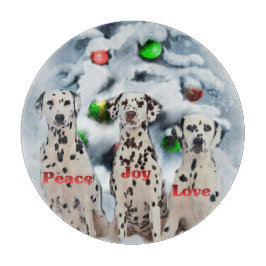 Dalmatiner Weihnachten Schneidebrett