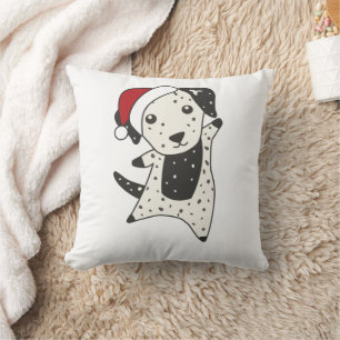 Dalmatiner Weihnachts Hund Wintertiere Hunde Kissen