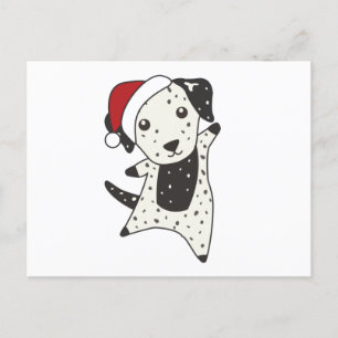 Dalmatiner Weihnachts Hund Wintertiere Hunde Postkarte
