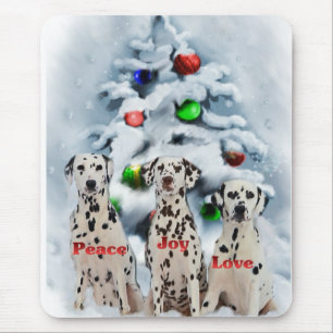 Dalmatiner Weihnachtsgeschenke Mousepad
