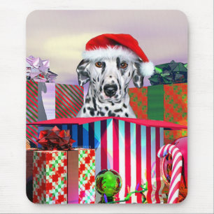 Dalmatiner Weihnachtsüberraschung Mousepad
