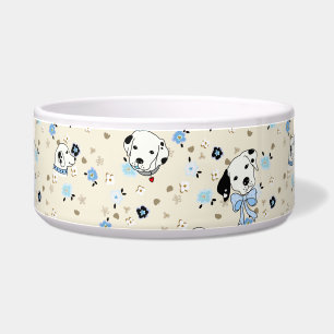 Dalmatiner Welpe Blauen & Knochen Bowl Napf
