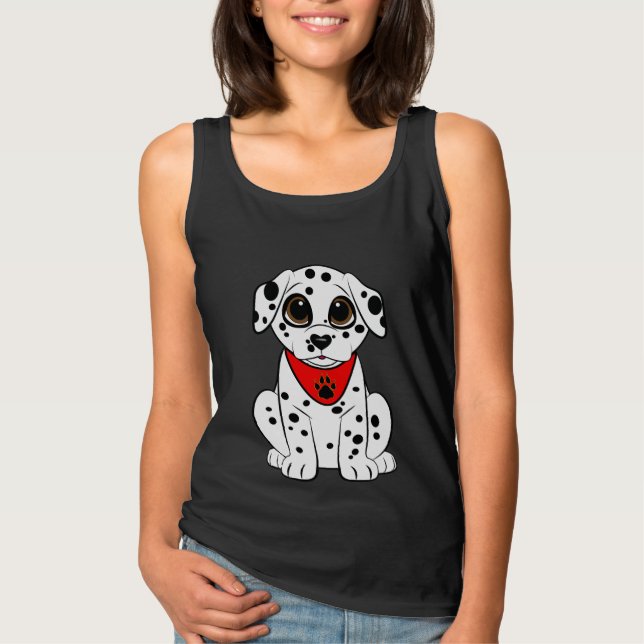 Dalmatiner Welpe mit Herz-Nose T-Shirt (Vorderseite)