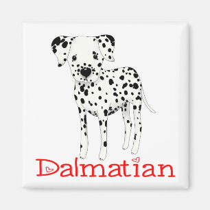 Dalmatiner-Welpe Süßer Hund Mama Rettung Adoption Magnet