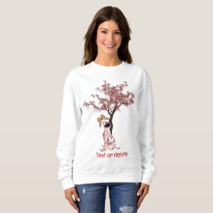 Dalmatiner Welpe und Schmetterling Personalisiert Sweatshirt