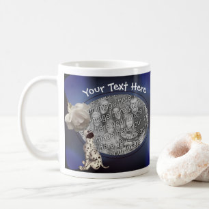 Dalmatiner Welpe White Rose Personalisiertes Foto Kaffeetasse