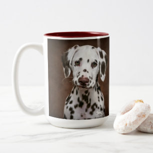 Dalmatiner Welpe Zweifarbige Tasse