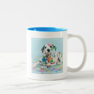 Dalmatiner-Welpe Zweifarbige Tasse